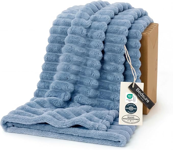 Bedsure GentleSoft Blue Twin XL Blanket by BEDSURE