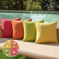 MIULEE Pack of 4 Decorative Outdoor Throw Pillow Covers Linen Waterproof Pillow by MIULEE