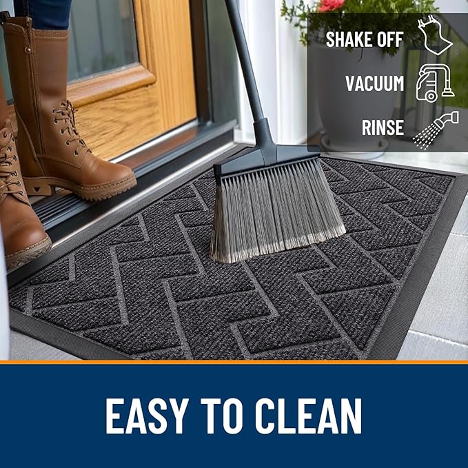 OLANLY Front Door Mat Indoor Outdoor Entrance, Waterproof All-Season, - Image 6