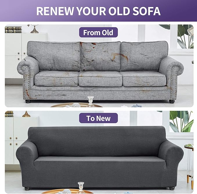 Joccun Stretch Loveseat Couch Cover Slipcover, 1-Piece Sofa Cover - Image 6