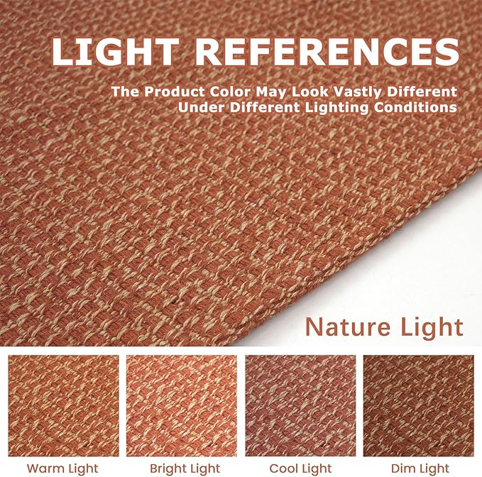 KOZYFLY Washable Area Rug 6x9 ft Rubber Backed Non Slip Rugs - Image 3