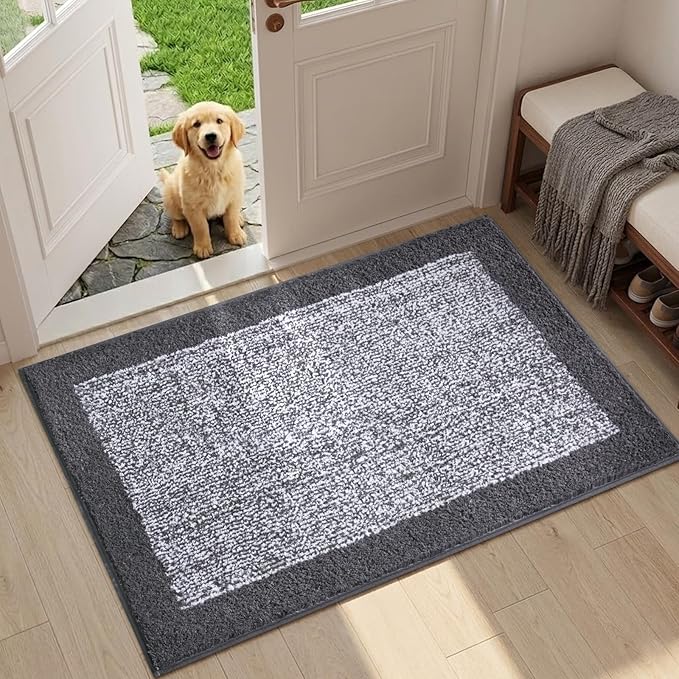 Bathroom Rugs 30x20 Non Slip Washable, Soft Absorbent Quick Dry Mats - Image 3