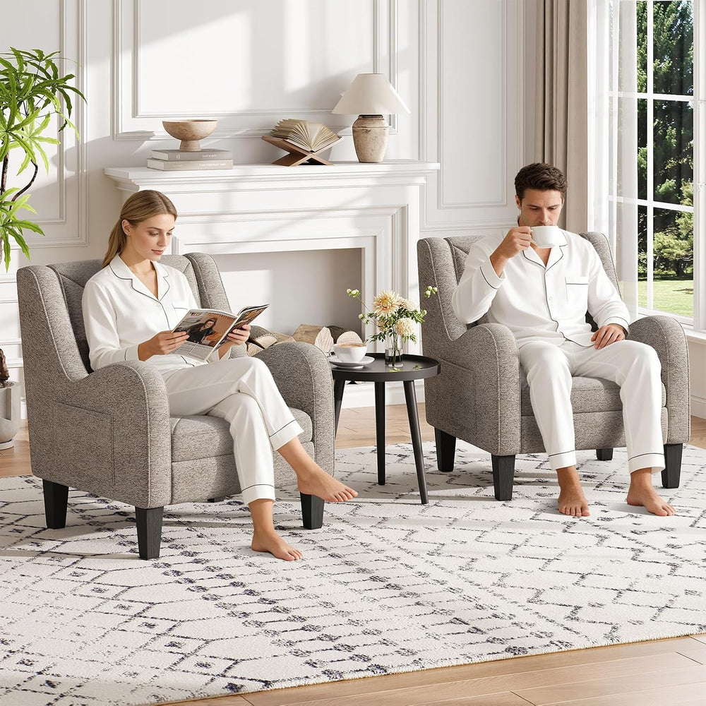 Maupvit Chenille Accent Chair for Living Room Bedroom Chair Comfy Reading Cha...