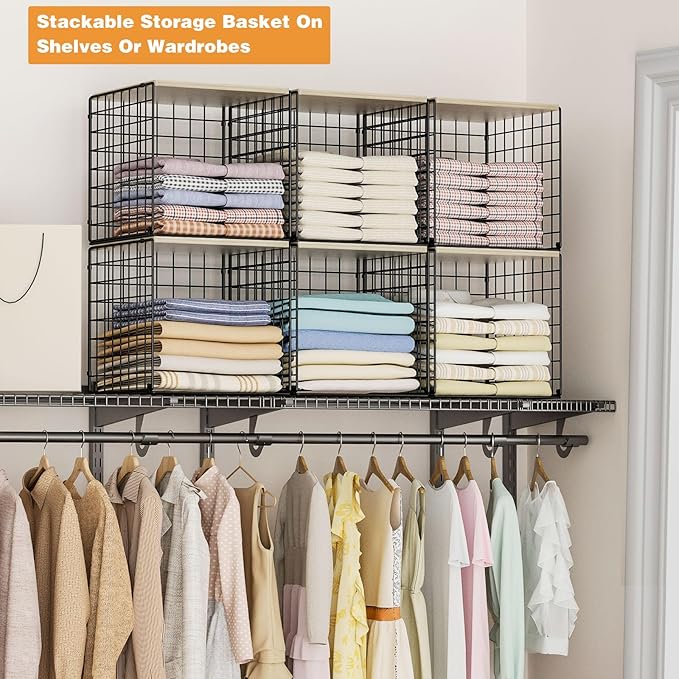 3PCS Stackable Closet Organizers and Storage, Shelves - Image 5