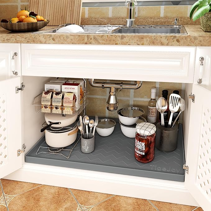 TigeJoy 25" x 22" Under Sink Mats - Image 3