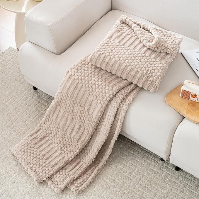 50x70 Inch Brown Throw Blanket - Image 6