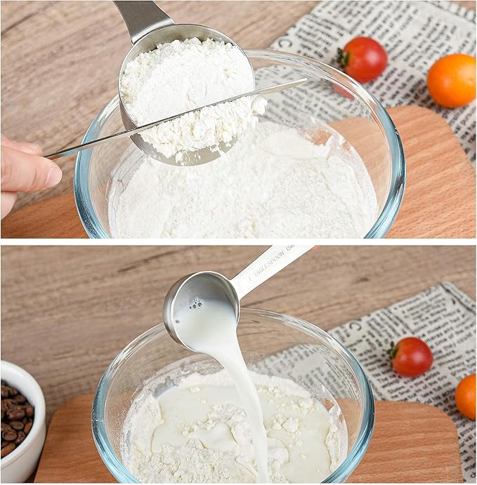 Stainless Steel Measuring Cups and Spoons Set, 18/8 Steel Material Heavy Duty 5 - Image 7