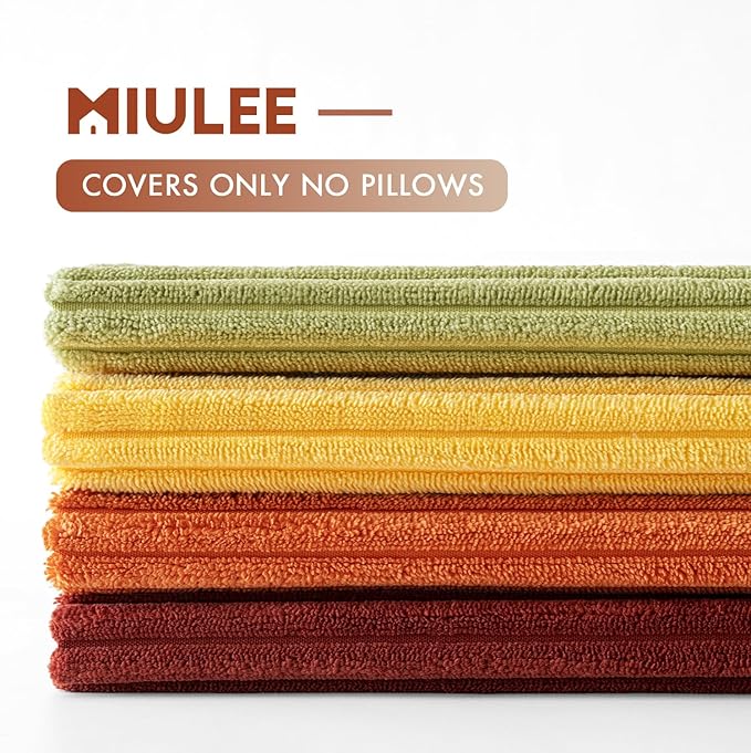 MIULEE Decorative Throw Pillow Covers 20x20 Inch Set of 4, Vibrant Cushion - Image 5