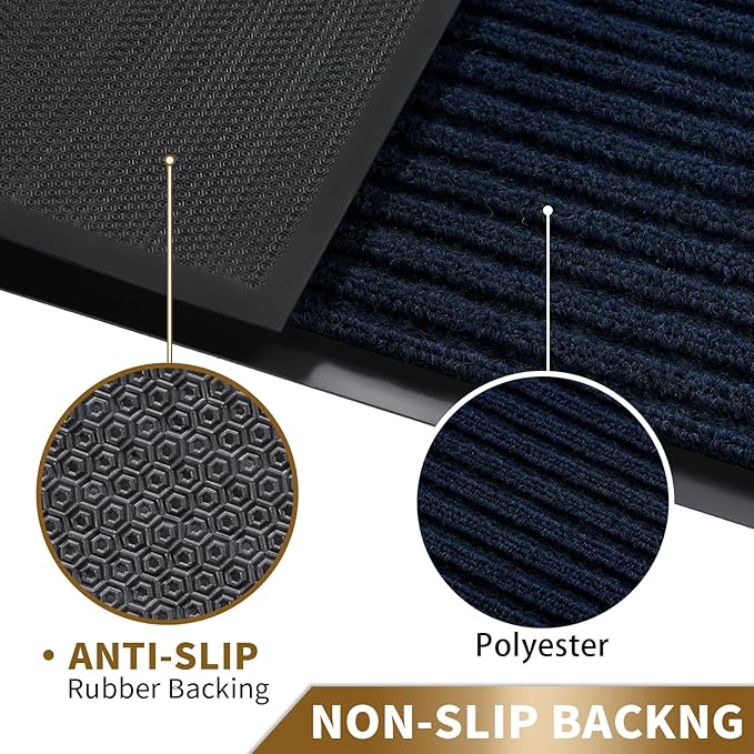 Yimobra Front Door Mat Outdoor Indoor Entrance, 100% Waterproof All-Season All - Image 4