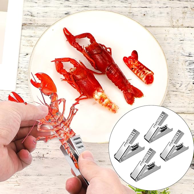 4pcs Crawfish Peeler Tool, Non-Slip Design Stainless Steel Shrimp & Crayfish - Image 3
