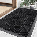Smiry Front Door Mat Outside Entrance, Heavy Duty Sturdy Natural Rubber Doormat by Smiry