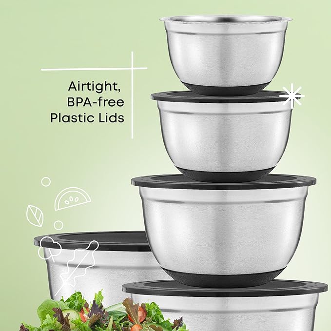 JoyJolt Stainless Steel Mixing Bowls