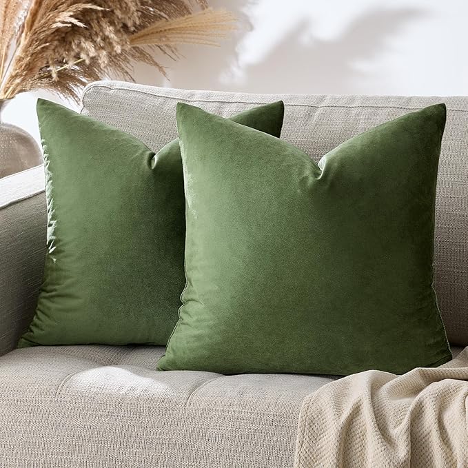 GIGIZAZA Pillow Covers 20x20 Velvet Decorative Pillows Sofa Couch Throw Pillow - Image 4