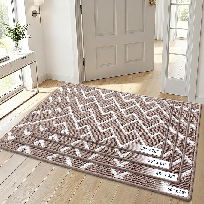 OLANLY Front Door Mat, Non-Slip Rubber Backing, Dirt Resistant and Absorbent - Image 9