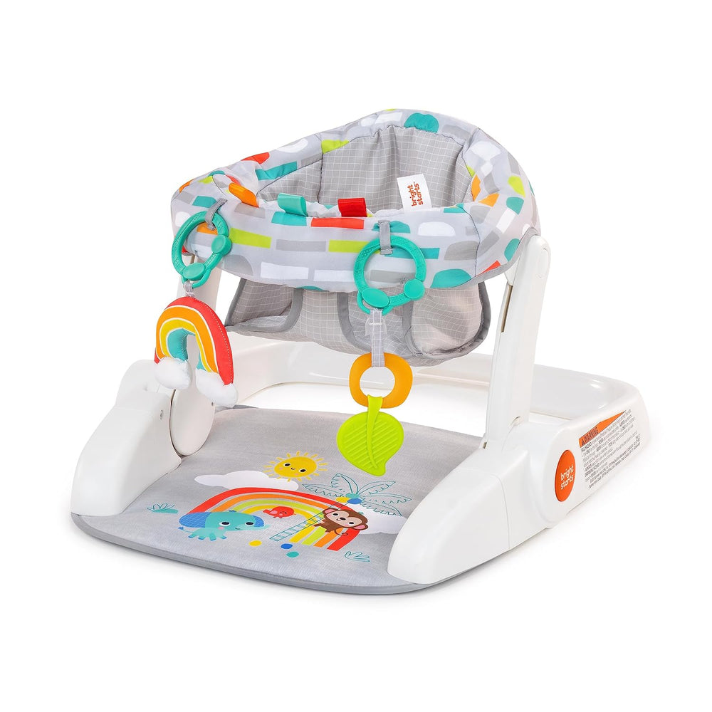 Bright Starts Learn-to-Sit Baby Floor Seat, 2-Positions Grow with Infant, Por...