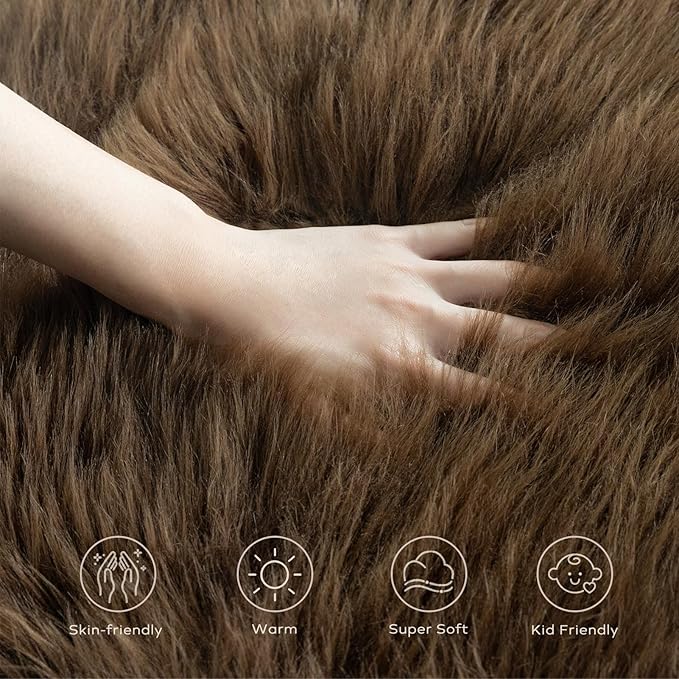 Ashler Faux Fur Rug - Image 6