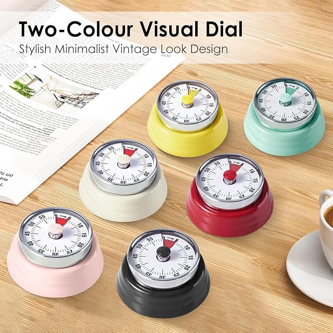 Visual Timer, Teeloray 60-Minute Countdown Timer, Kitchen Timer - Image 8