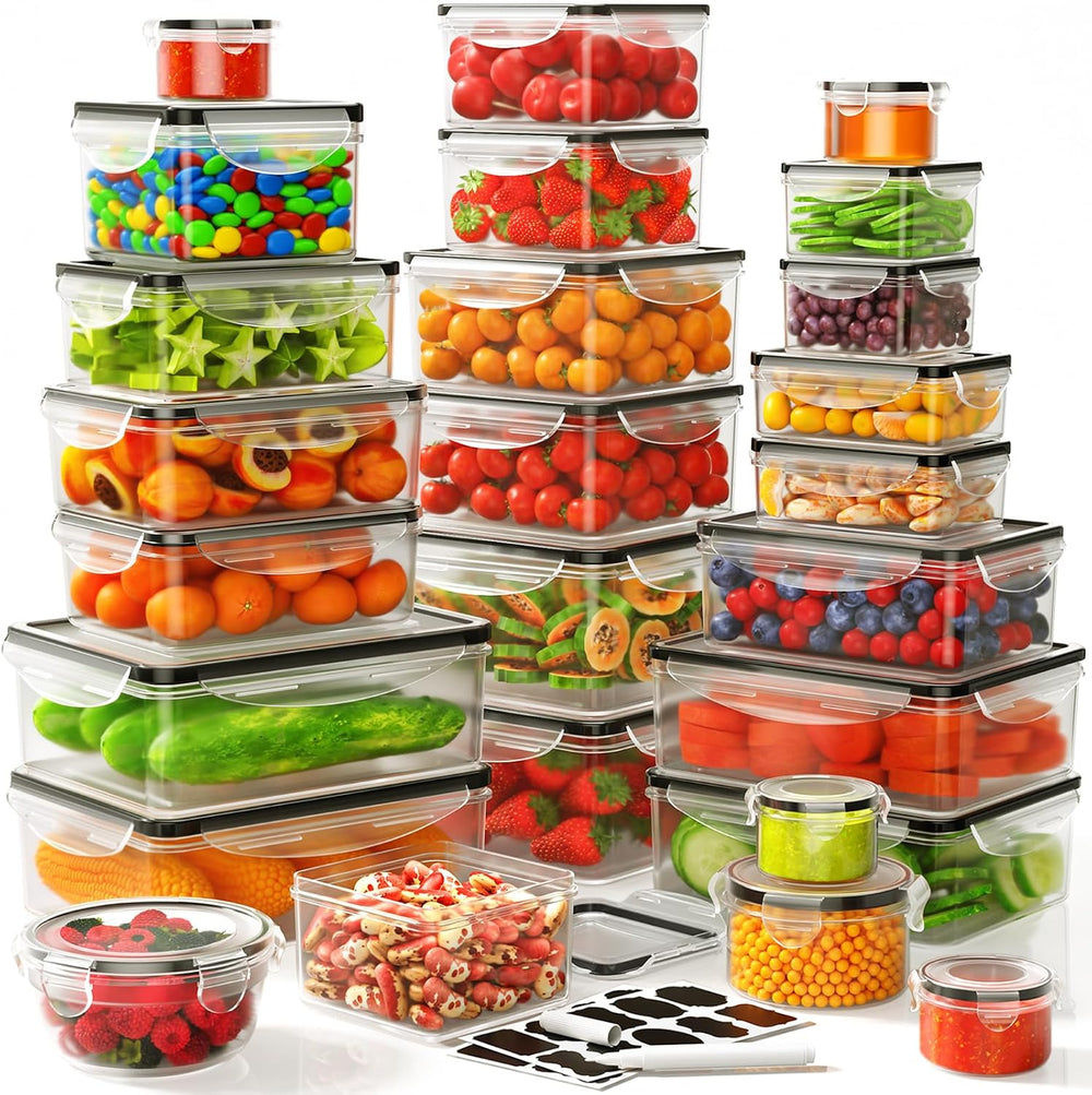 52 PCS Food Storage Containers Set