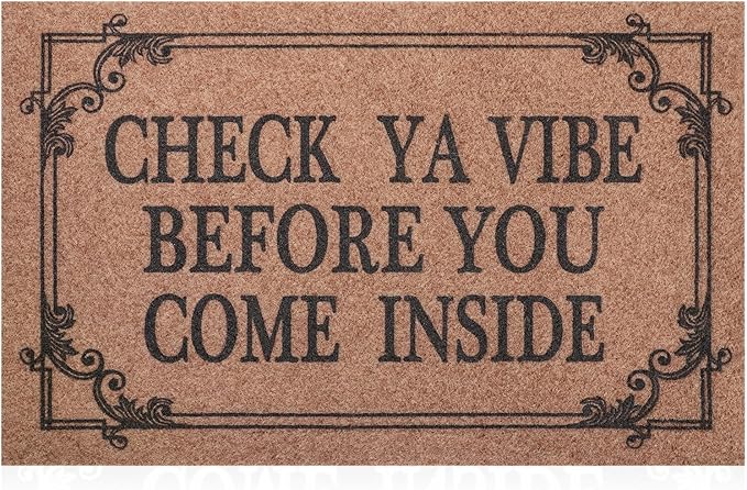 Front Door Door Mat Indoor Outdoor Entrance Doormat Rubber Welcome Door Mat by HLFMVWE
