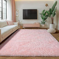 ONASAR Pink 6x9 Area Rugs for Living Room Bedroom, Large Fluffy Bedside Throw by ONASAR