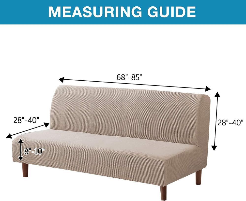 Flamingo P Stretch Armless Futon Covers - Full Queen Futon Couch Covers Slipc...