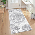 HEBE Hallway Runner Rug 2'x4' Washable Vintage Distressed Area Rugs Non Slip by HEBE