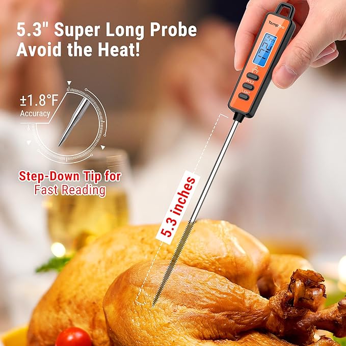 TempPro TP01A Digital Meat Thermometer - Image 2