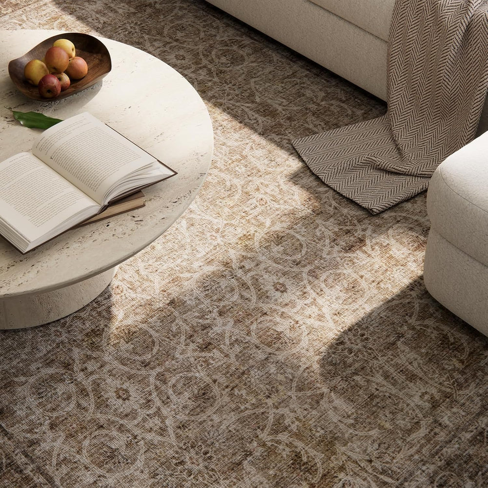 Machine Washable Rugs for Living Room: 6x9 Area Rugs for Bedroom