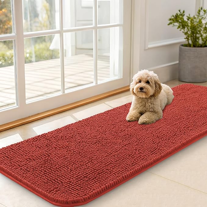 OLANLY Dog Door Mat for Muddy Paws 59x20, Absorbs Moisture and Dirt, Absorbent by OLANLY