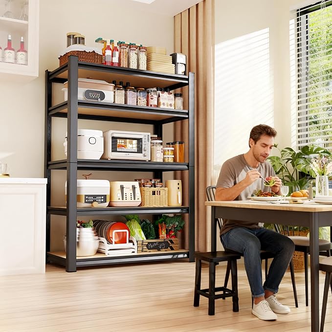 Set of 4 71"H-35"W-16D Garage Shelving-2050LBS 5 Tier Storage Shelves, - Image 8