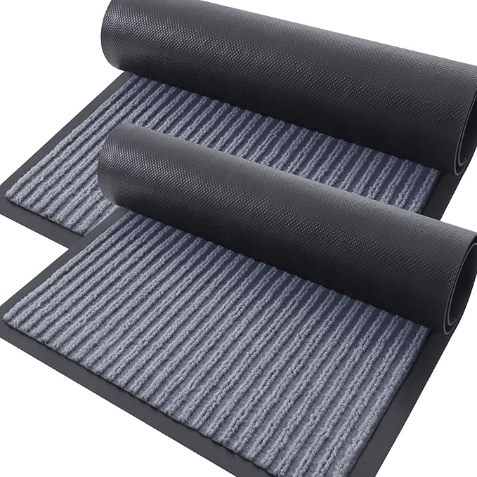 OLANLY Front Door Mat Indoor Outdoor Entrance, Waterproof Heavy Duty Doormat by OLANLY