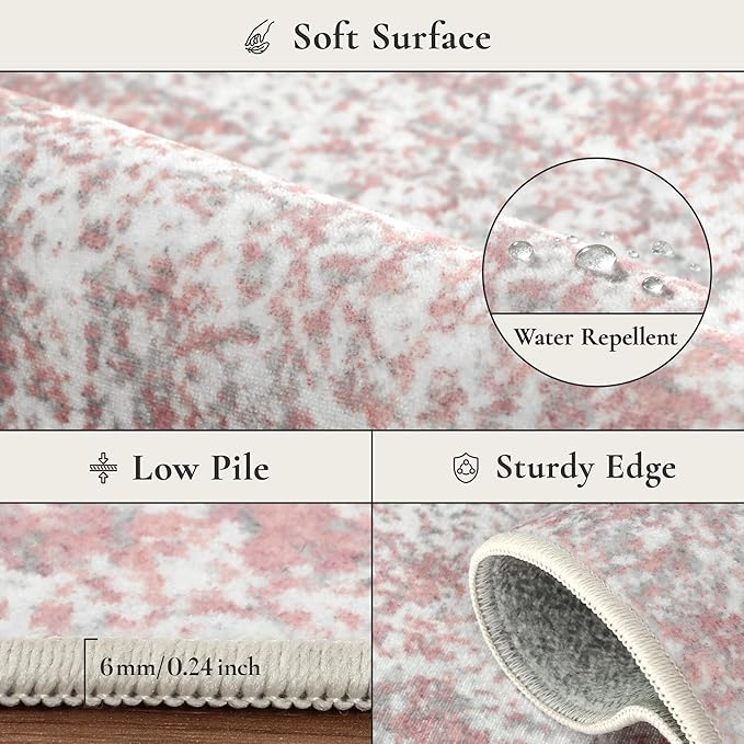 Area Rugs 9x12 for Living Room Bedroom, Modern Abstract Machine Washable Rug - Image 9