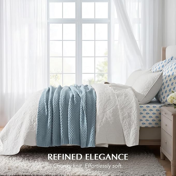 EVERGRACEHOME Chunky Chenille Knit Throw Blanket - Image 4