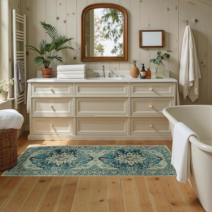 RELEANY Area Rugs 2'x5' Runner Rug Non Slip Washable - Image 2