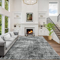 8x10 Area Rugs Washable Rug: Modern Abstract Living Room Rug Soft Anti-Skid by GENTDRIZZ