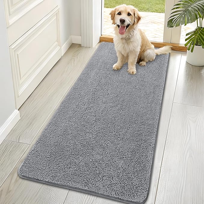 OLANLY Dog Door Mat for Muddy Paws 70x35, Absorbs Moisture and Dirt, Absorbent by OLANLY