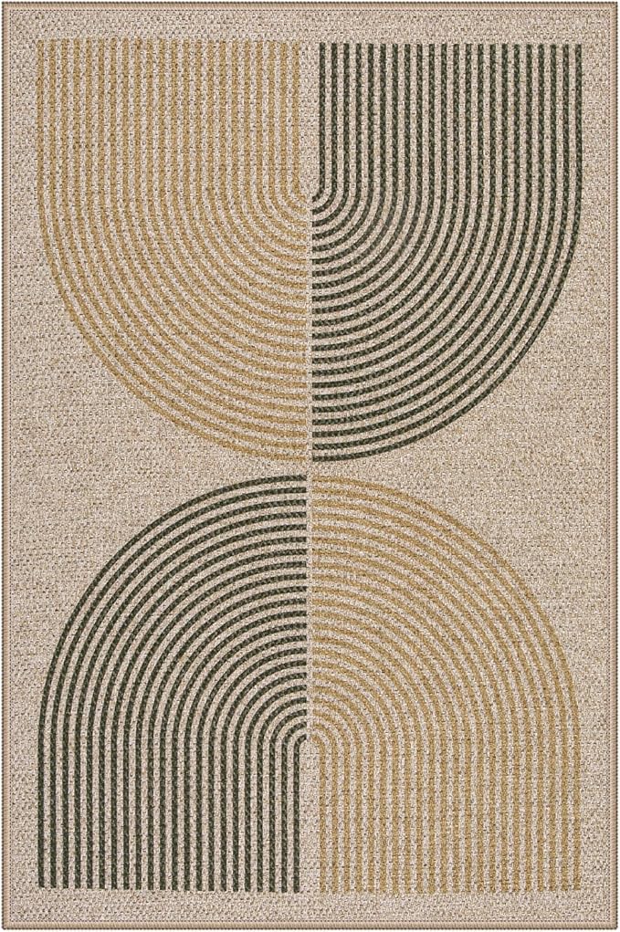 Lahome Enfys Rainbow Front Door Mat, Farmhouse Neutral Non Slip Non Shedding - Image 8