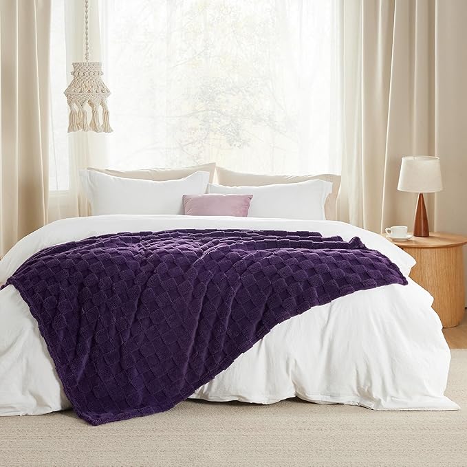 Bedsure GentleSoft Purple Throw Blanket - Image 6