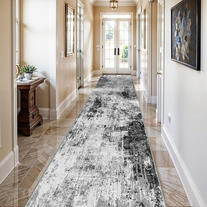 3x16 Washable Runner Rug for Hallway: Extra Long Runners for Entryway Living by WIEVEDENS