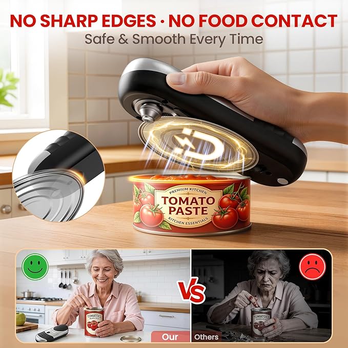 Electric Can Opener One Touch Automatic Can Opener