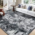 Washable Area Rugs Square 10ft Non-Slip Modern Abstract Soft by RELEANY