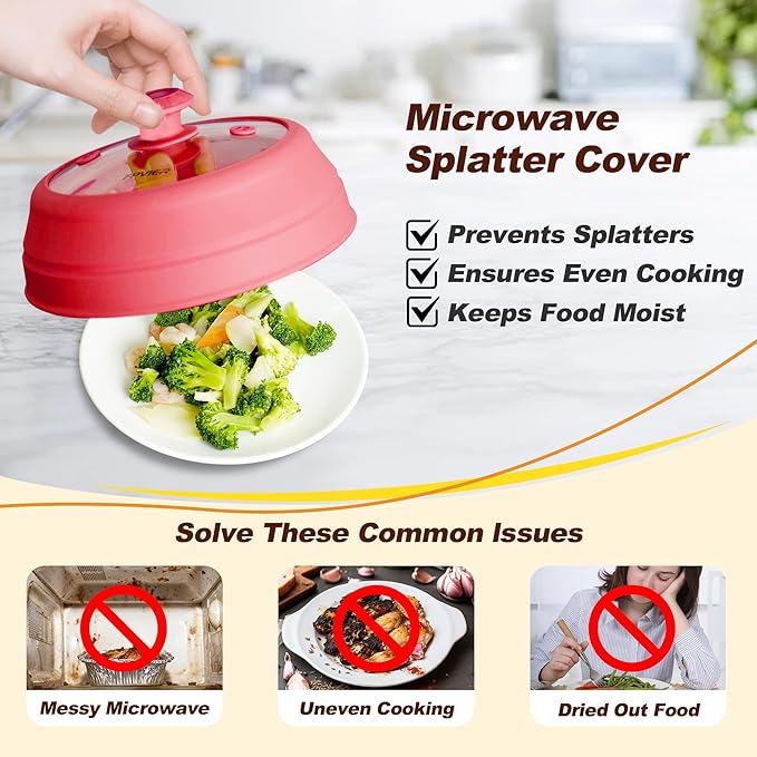Microwave Splatter cover, Glass Microwave Cover - Image 3