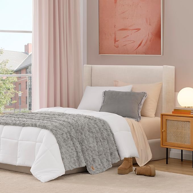 UGG Adalee Faux Fur Twin Blanket, Fluffy Blanket - Image 4