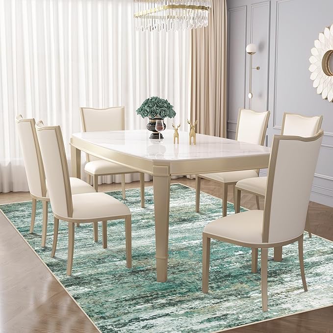 XLUEZ 6x9 Area Rugs for Living Room, Washable Modern Abstract Large Area Rug - Image 5