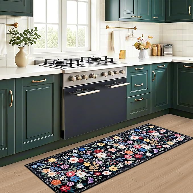 Runner Rug for Entryway: 2.6x8 Kitchen Rugs Non Slip Washable Ultra-Thin Soft - Image 6