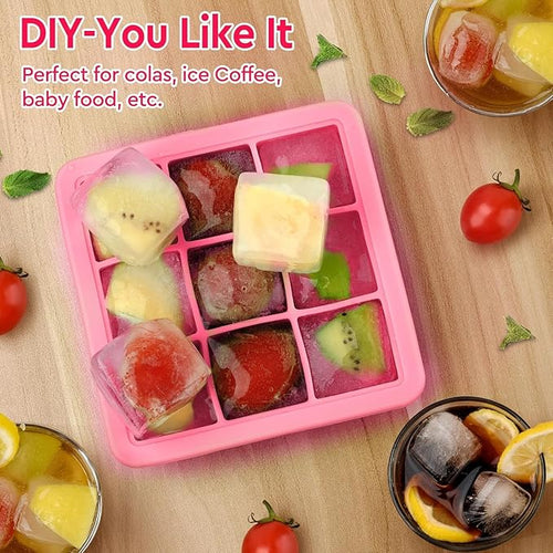 2 Pack Silicone Ice Cube Tray, Small Ice Trays - Image 2