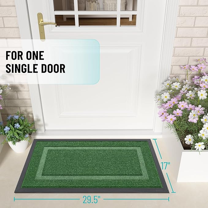 OLANLY Front Door Mat Indoor Outdoor Entrance, Waterproof All-Season, - Image 2