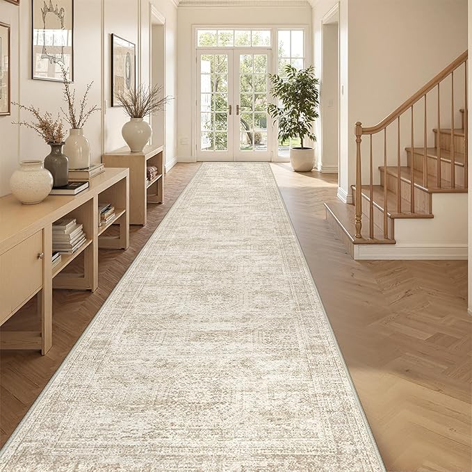 3x14 Washable Runner Rug for Hallway, Non-Slip Long Hallway Runner for Entryway - Image 5