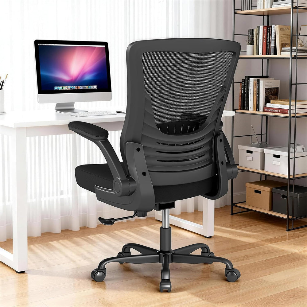 Ergonomic Office Chair, Comfy Mesh Desk Chair with Flip-up Armrests | 300lbs ...