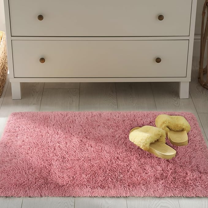 Chicrug Soft Runner Rug for Bedroom Living Room Plush Fluffy Rug 2x4 Feet - Image 6